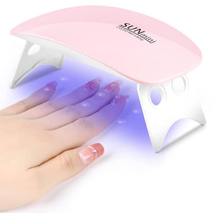 SUN Mini UV LED Nail Lamp | USB Gel Nail Dryer | Portable Nail Art Curing Light for Home & Salon